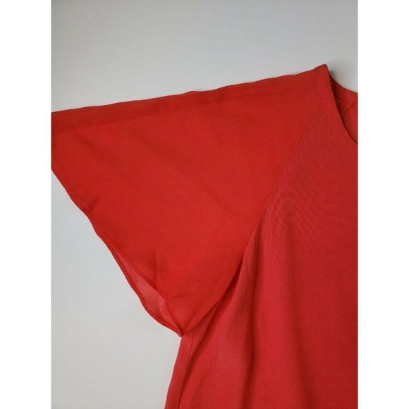 Armani Exchange Women Red Short Sleeve Blouse Top size XS NEW - Picture 8 of 12